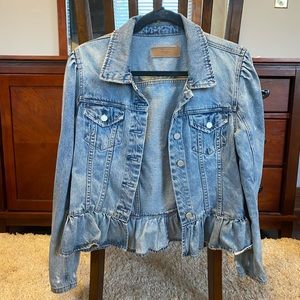 Blank NYC Ruffle Denim Jacket